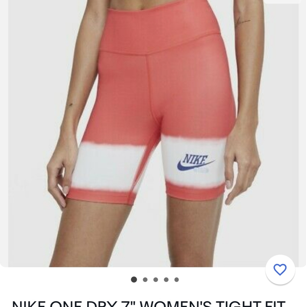 Nike 7" inch women's tight fit biker shorts
